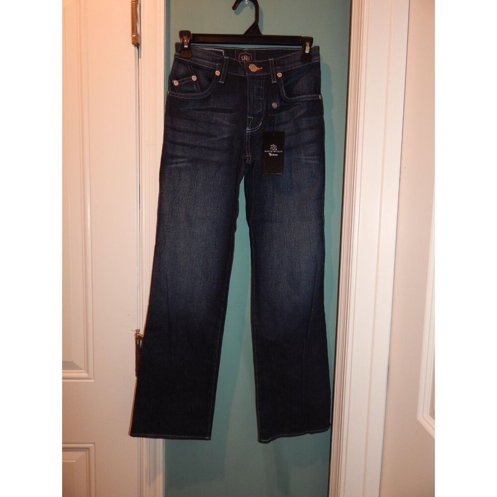 NWT Rock & Republic Collection Dark Wash Jeans Embroidered R Back Pockets Y2K